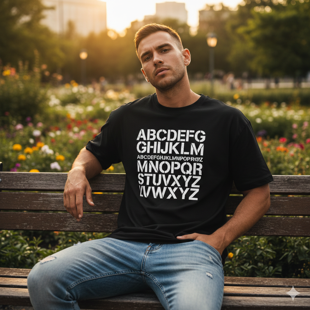 A to Z Letter T-Shirt