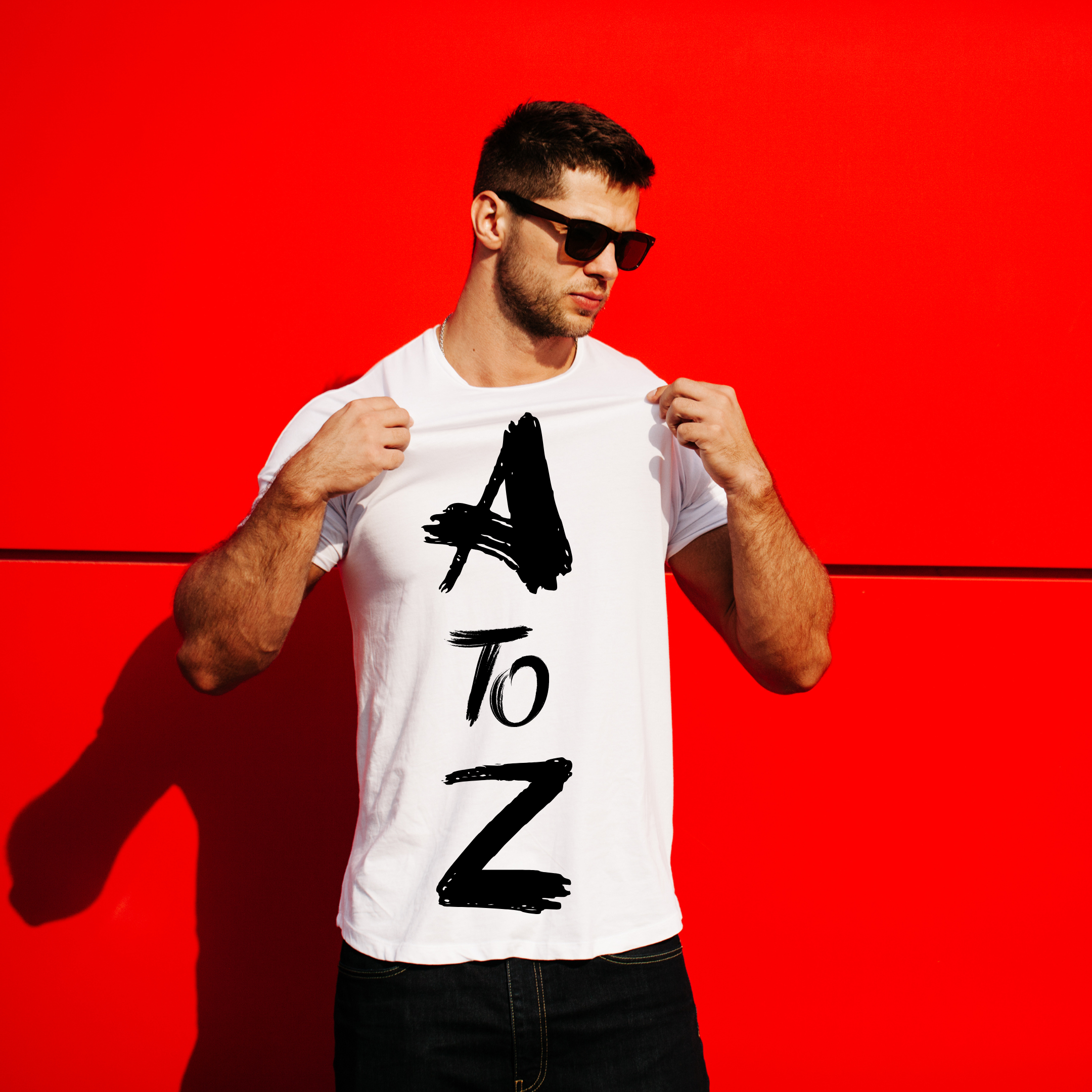 A to Z Letter T-Shirt